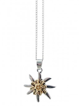 Bicolor Edelweiss Pendant Packing: 24 pcs. 