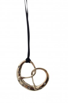 Prezel Pendant-black Valvet Necklace 6 Pcs. 