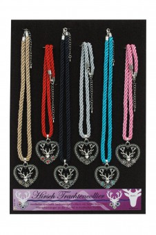 Deer costume necklace on the cord 24 pieces 