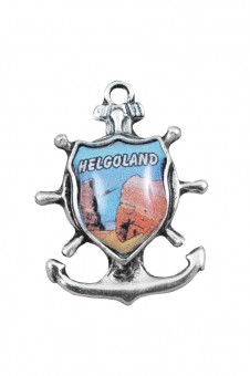 A colourful hat pin as anchor with coat of arms. 12 Pcs. 