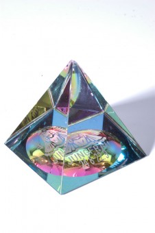 Glass Pyramide with Sign of Zodiak Virgo 