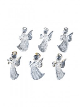 Glass Xmas ornaments, assorted in gold and silver. 36 Pcs. 