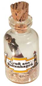 Flasche klein mit Leuchtturm,Sand,MuscheVE: 52 Stück 