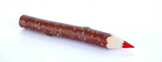Wood pencil. Colour: red. 24 Pcs. 