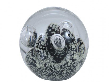 Traum-Glas-Kugel mini-schwarze Landschaft mit großen Blasen 