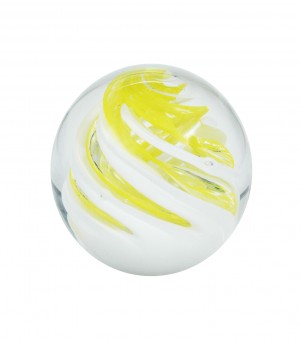 Dream ball mini, white-yellow swirl 