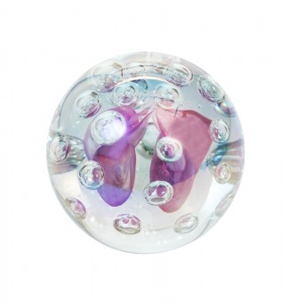 Dream ball mini, clear bluel with bubble oil effect 