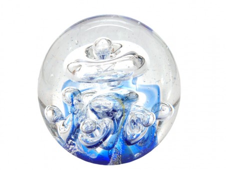 Traum-Kugel medium, blau mit großen Blasen 