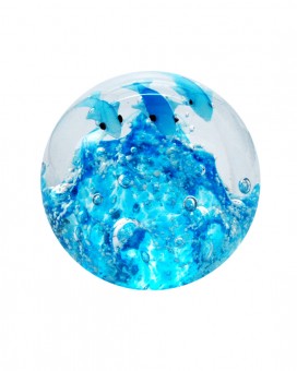 Dream Ball medium,dolphins over blue bottom 