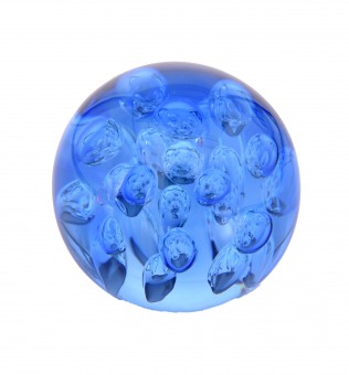 Traum-Kugel medium, blauklar mit Blasen 