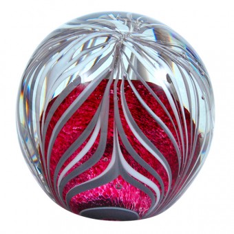 Dream Glass ball big, big violett Bubble with white net 