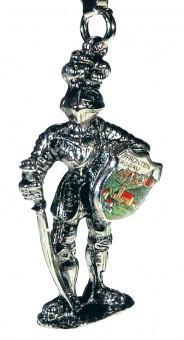 Keychain: knight in armor. 