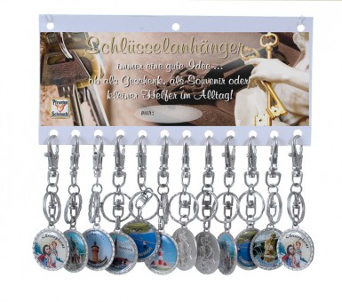 Key chain St.Christopher with the logo of your choice.24Pcs. 