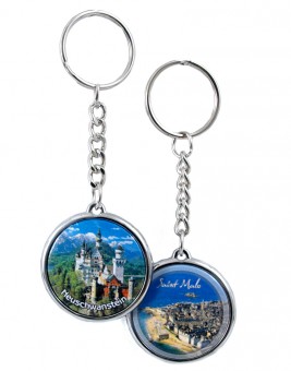 Key chain. Round with a picture of your choice. 36Pcs. 