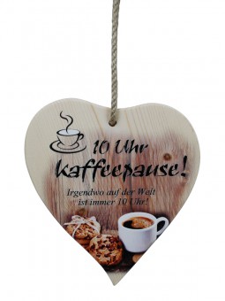 Spruchherz mittel- 10 Uhr Kaffeepause VE:4 Stk 
