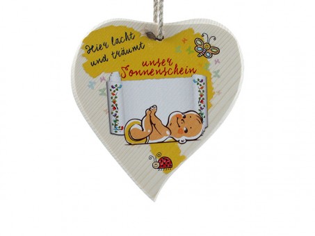 Banner Heart medium here laughs and dreaming PU: 4 pc 