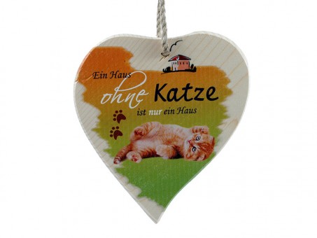 Banner Heart medium A house without a cat PU: 4 pc 
