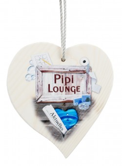 Banner Heart medium-Pipi Lounge: 4 pc 