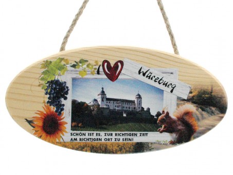 Wooden Oval big in Middleland style. VE 12 pcs 