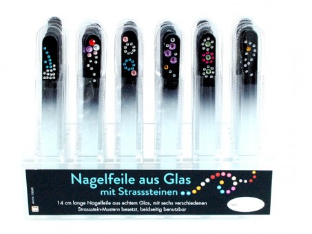 Glass nail file with display 36 pcs 