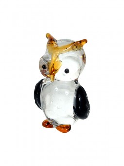 Glass Owl 3x2 cm Packing: 24 pcs 