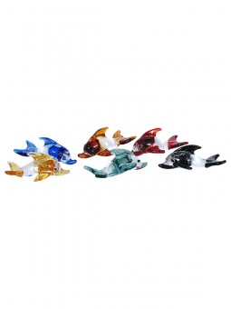 Small dolphins from glass assortment with 36 pieces 