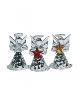 Full glass angel with star 6 pcs in the box VE: 36 piece 