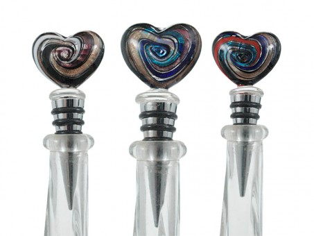 Bottle corcks with heart 12 pieces 