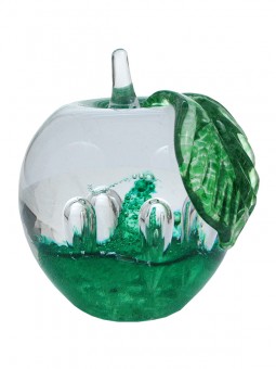 Glass apple green 1 piece 