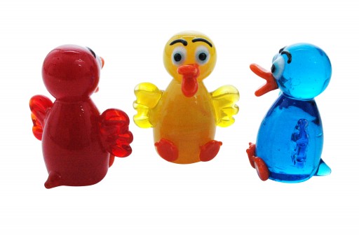 Glass duck baby´s 24 pieces 