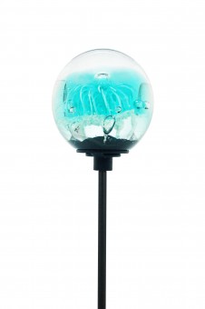Dream garden ball with 1 meter stick turquoise flower 1 pc 
