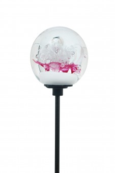 Dream garden ball with 1 meter stick of white sculpture 1 pc 