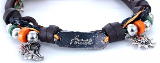 Namens-Armband, Anne, 3 Stück 
