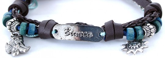 Namens-Armband, Bianca, 3 Stück 