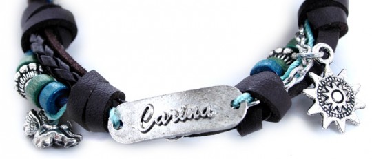Namens-Armband, Carina, 3 Stück 