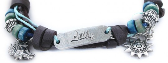 Namens-Armband, Lilly , 3 Stück 