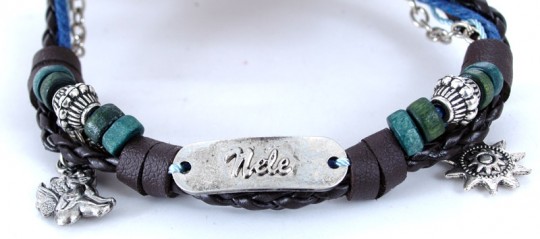 Namens-Armband, Nele, 3 Stück 
