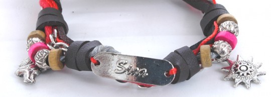 Namens-Armband, Sina, 3 Stück 