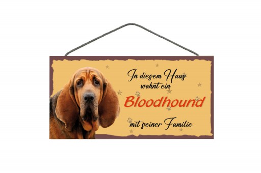 Écriteau d'animau Bloodhound 3 pièces 