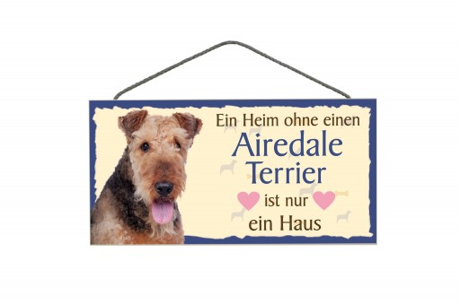 Tierschild Airedale Terrier 3 Stück 