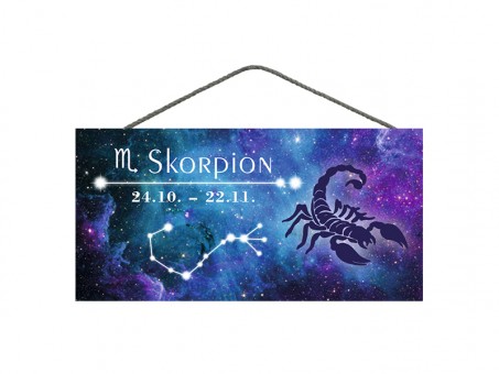 Spruchschild Sternzeichen Skorpion 3 Stk 